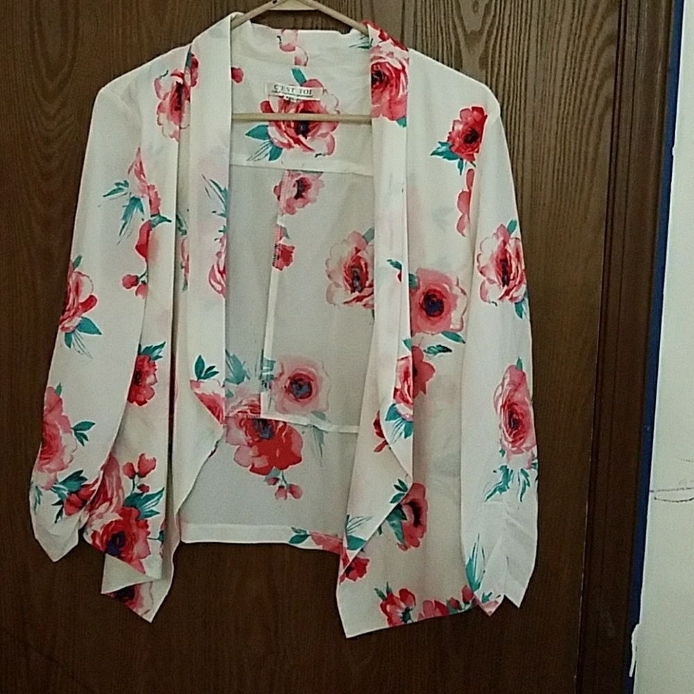 Floral blazer